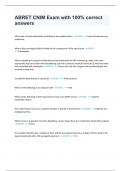 ABRET CNIM Exam with 100&percnt; correct answers