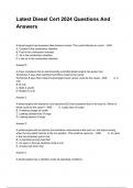 Latest Diesel Cert 2024 Questions And Answers