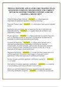 INDIANA PESTICIDE APPLICATOR CORE TRAINING EXAM QUESTIONS COMPLETE 2024 QUESTIONS AND CORRECT  DETAILED ANSWERS &lpar;VERIFIED ANSWERS&rpar; ALREADY  GRADED A&plus; BRAND NEW&excl;&excl;