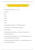 ISSA CPR AND AED EXAM QUESTIONS AND ANSWERS 100&percnt; CORRECT &vert; GRADED A&plus;