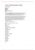 Visual C &period;NET Developers Guide