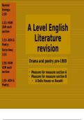 Pre 1900 OCR alevel revision- Rossetti&comma; A dolls house and measure for measure