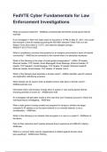 FedVTE Cyber Fundamentals for Law Enforcement Investigations questions and answers rated A&plus; by experts 2024&sol;2025