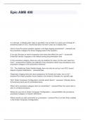 Epic AMB 400 &num; questions and answers Rated 