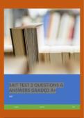 SAIT TEST 2 QUESTIONS & ANSWERS GRADED A&plus;