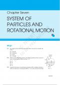 Chapter Seven SYSTEM OF PARTICLES AND ROTATIONAL MOTION
