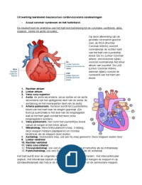 Samenvatting leerdoelen keuzecursus cardiovasculaire aandoeningen