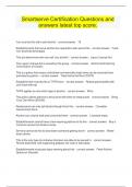 Smartserve Certification Questions and answers latest top score&period;