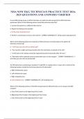 NHA NOW EKG TECHNICIAN PRACTICE TEST 2024-2025 QUESTIONS AND ANSWERS VERIFIED