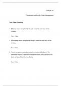 Question Bank in line with Operations and Supply Chain Management The Core&comma;Jacobs&comma;3e