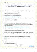 NHA NOW EKG TECHNICIAN PRACTICE TEST 2024 QUESTIONS AND ANSWERS VERIFIED
