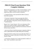 PHL232 Final Exam Questions With Complete Solutions