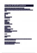 Geri Exam &num;2 NCLEX questions