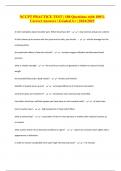 NCCPT PRACTICE TEST &vert; 180 Questions with 100&percnt; Correct Answers &vert; Graded A&plus; &vert; 2024&sol;2025