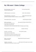 Nu 150 exam 1 Galen College Questions And Complete Answers Guaranteed Success&period;