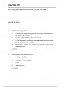 Question Bank in line with Organization Theory and Design&comma; 9th Edition&comma;Daft 