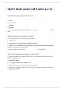 pharm study guide test 2 galen pierce Actual Questions And Detailed Answers Guaranteed A&plus;&period;