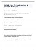 NAVLE Exam Review Questions & Answers 2024&sol;2025