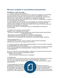 Samenvatting: Nieuwe aanpak in overheidscommunicatie - Bert Pol, Christine Swankhuisen