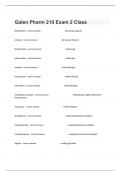  Galen Pharm 210 Exam 2 Class Review Questions And Answers All Correct&period;