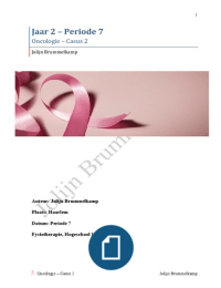 Periode 7 - BOK casus 2 - Oncologie