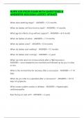 NURS 629 PEDS EXAM WITH QUESTIONS & ANSWERS 2023&sol;2024 LATEST UPDATE