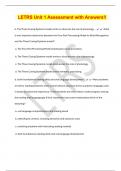 LETRS Unit 1 Assessment with Answers&excl;&excl;