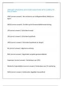 DROGIST OPLEIDING 2024 EXAM QUESTIONS WITH COMPLETE SOLUTIONS&excl;&excl;
