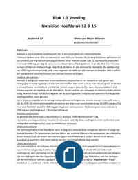 Nutrition Hst 12 en 15 Blok 1.3