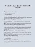 Bletc Review Exam Questions With Verified Answers&period;