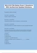 BUL3310 FSU Bailey Exam 3 Questions With Verified And Updated Solutions&period;