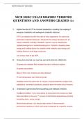 MCB 2010C EXAM 2024&sol;2025 VERIFIED QUESTIONS AND ANSWERS GRADED A&plus;