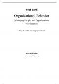 Question Bank in line with Organizational Behavior&comma;Griffin&comma;10e