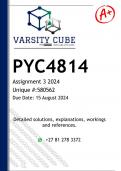 PYC4814 Assignment 3 &lpar;DETAILED ANSWERS&rpar; 2024 - DISTINCTION GUARANTEED