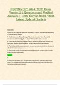 NBSTSA CST 2024 &sol; 2025 Exam Version 2 &vert; Questions and Verified Answers &vert; 100&percnt; Correct &lpar;2024 &sol; 2025 Latest Update&rpar; Grade A
