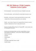 SIE 265 Midterm 2 With Complete Solutions Latest Update