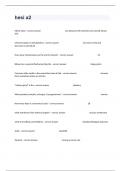 hesi a2 Comprehensive Guide With Complete Questions And Answers&period;