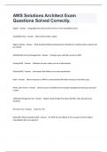 AWS Solutions Architect Exam Questions Solved Correctly&period;