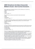 AWS Solutions Architect Associate Midterm Exam  And Correct Answers&period;