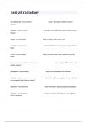 hesi-a2 radiology Study Guide With 100&percnt; Accurate Answers&period;
