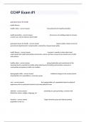 CCHP Exam &num;1 Questions And Well Elaborated Answers&period;