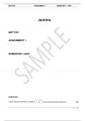   MAT1581   ASSIGNMENT 1     SEMESTER 1&comma;2023