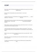CCHP Complete Actual Exam Questions With Correct Detailed Answers&period;