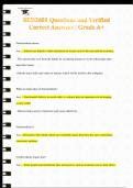 SED2601  Questions and Verified Correct Answers &vert; Grade A&plus;