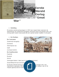 Eerste Wereld Oorlog