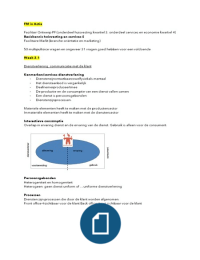 Samenvatting Services
