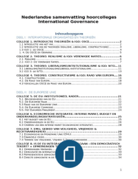 Colleges International Governance (2016): Uitgebreide Nederlandse Uitwerking 