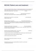 NCCHC Patient care and treatment Exam Questions And Answers Already Graded A&plus;&period;