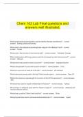   Chem 103 Lab Final questions and answers well illustrated&period;