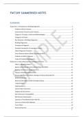 FMT309 SUMMERISED NOTES